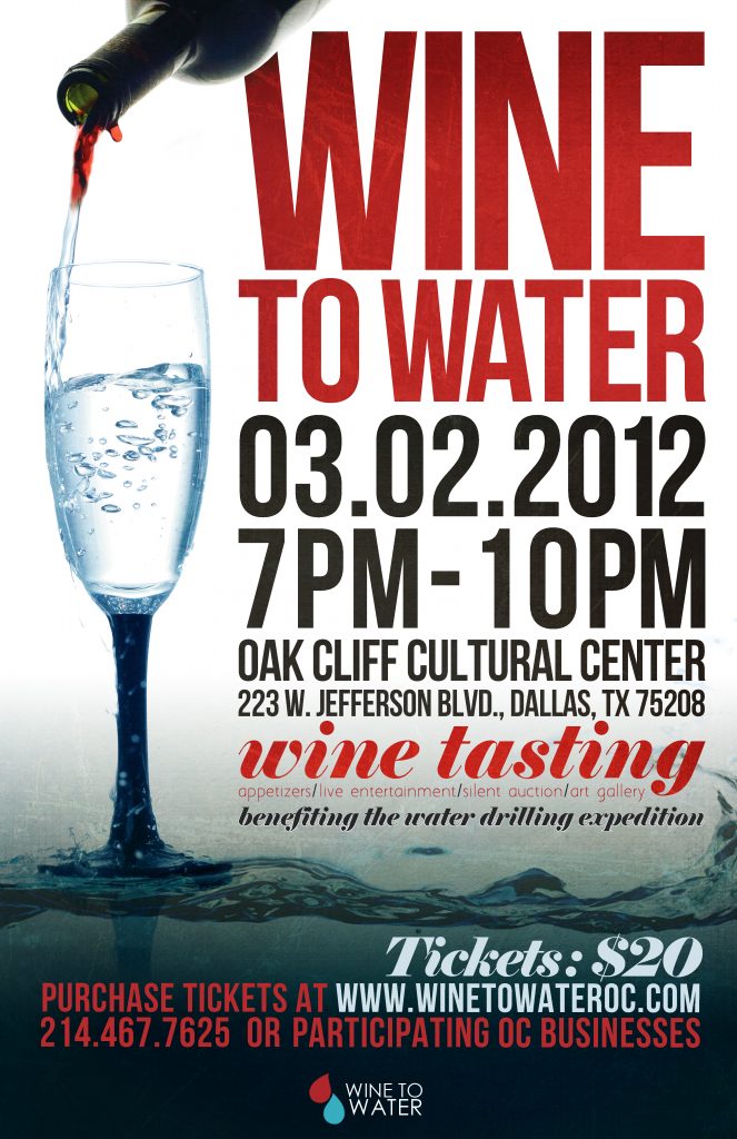 Drink wine, help bring water to an impoverished village - Oak Cliff