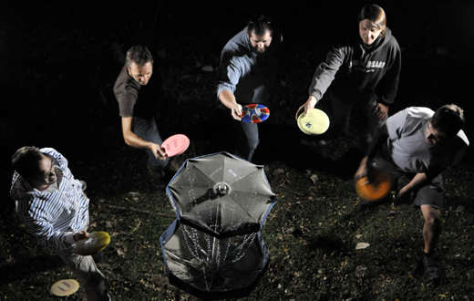 Andrew Howard, Zac Lytle, Michael Dilger, Gary Buckner and Nate Derr are members of the Oak Cliff Disc Golf Club.