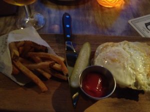 This croque madame got into my belleh at Outpost this past weekend. They have happy hour all weekend.