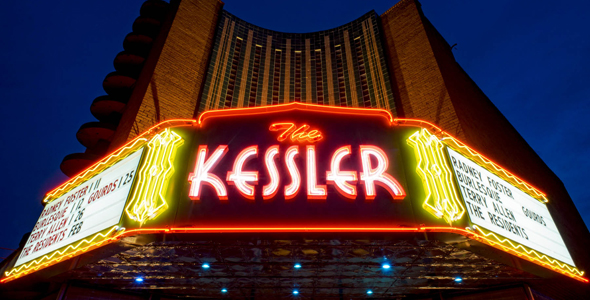 The Kessler Theater installed a new marquee