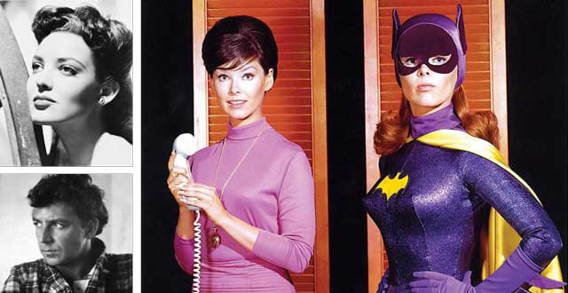 Clockwise from top left: Linda Darnell, Yvonne Craig and Terry Southern