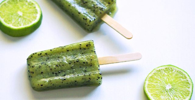 Kiwi lime Popsicles: Kristen Massad