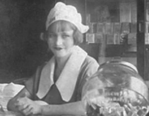 Bonnie Parker as a waitress in the 1920s, via Texas Hideout