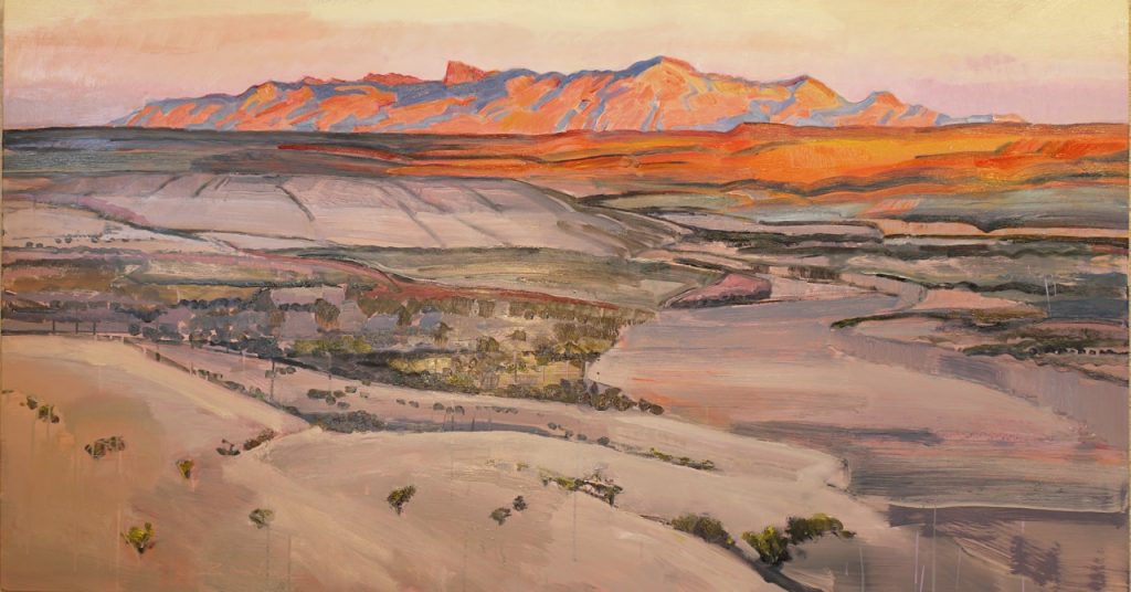 "Chisos from Across a Wide Draw," by Mary Baxter