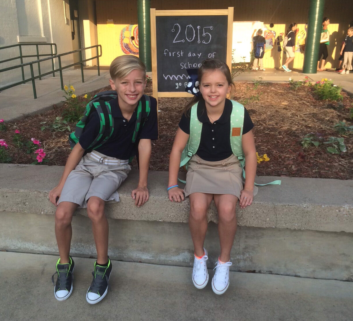 First Day of school at Rosemont 2015