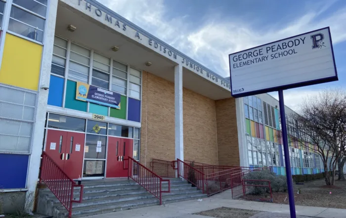 Exterior of Peabody Elementary. Photo courtesy of Dallas ISD THE HUB