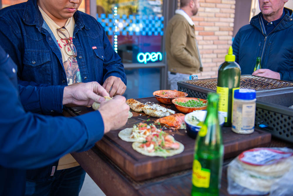 Tacos cooked on NOMAD grill. Photography by Lauren Allen.