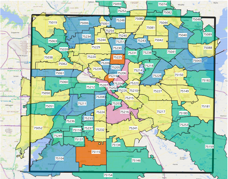 Oak Cliff Zip Code Map How Many Cases Of Covid-19 Are There In Oak Cliff? - Oak Cliff